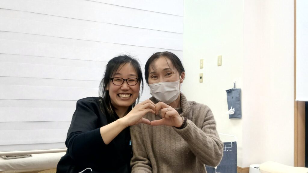 はじける笑顔