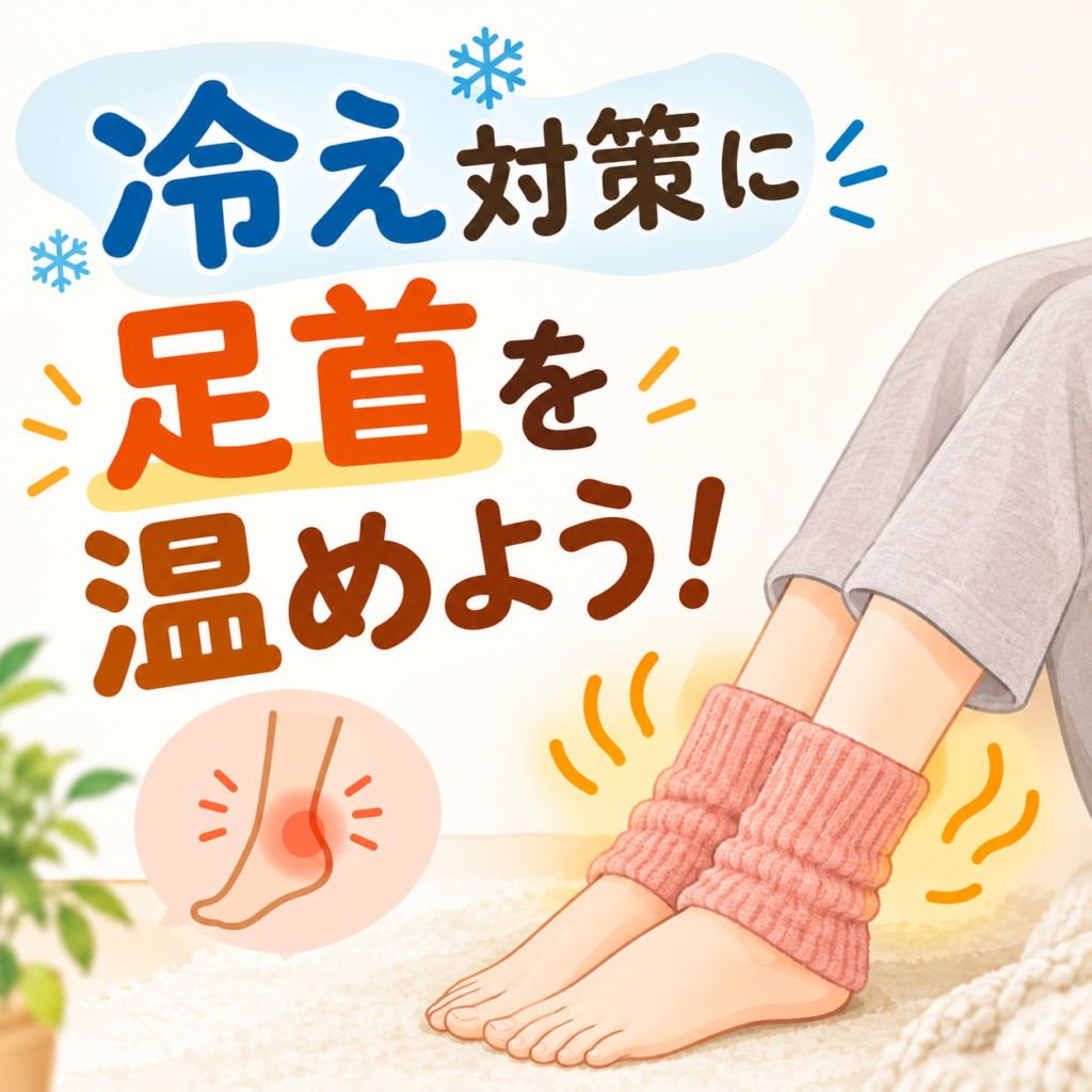 足首を温めましょう！